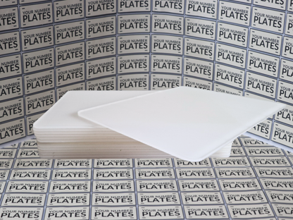 Blank trailer acrylic panel 237 x 178mm for number plate suppliers