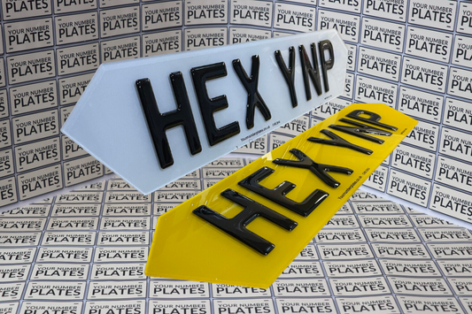 Huracan Style Hex 6 digit number plates