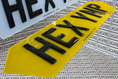 Huracan Style Hex 6 digit number plates