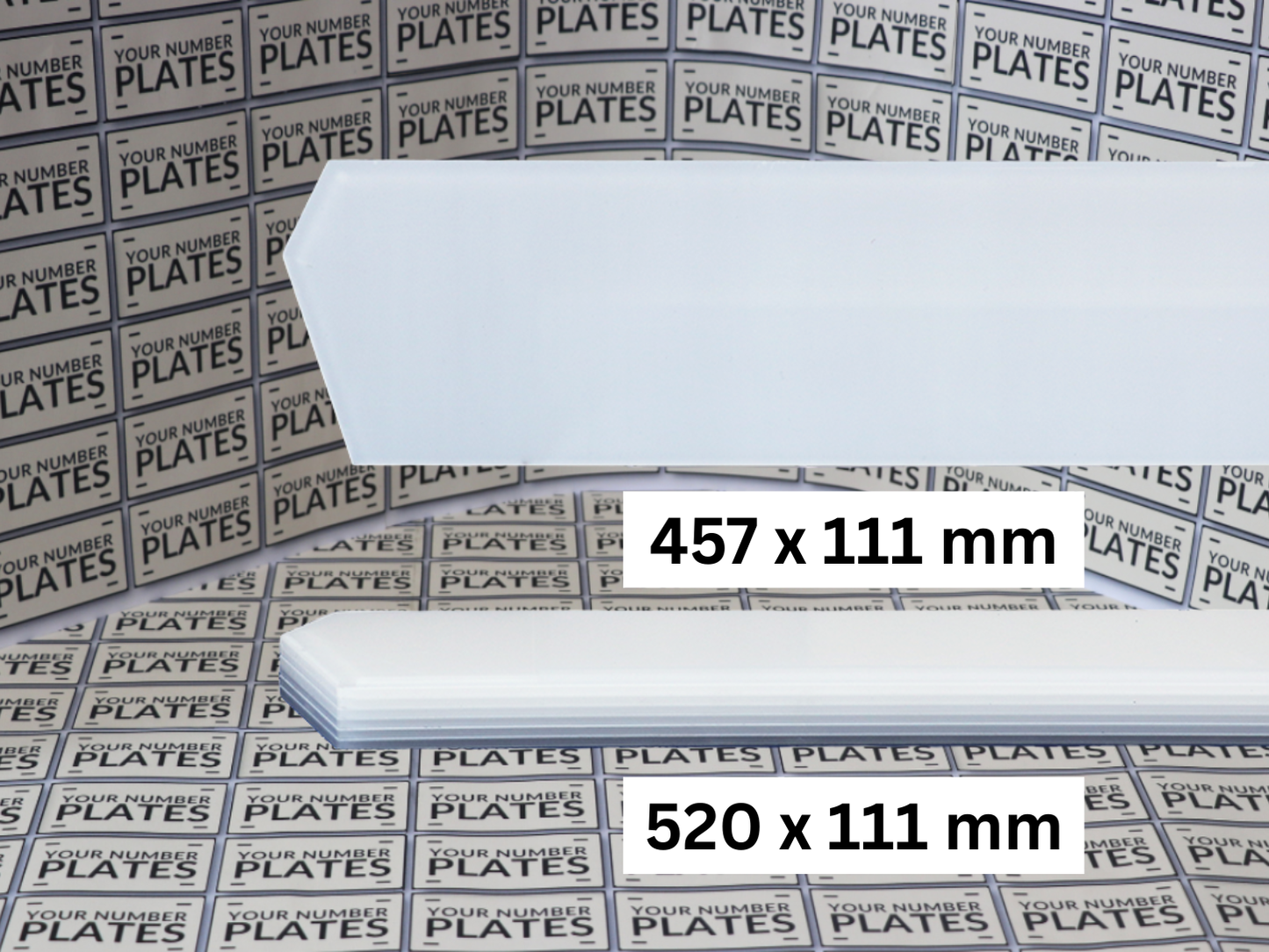 Lambo style hex number plate acrylic blanks