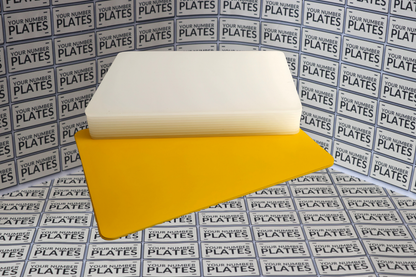 10x motorcycle number plate blanks 237 x 178mm acrylic and Nikkalite reflective