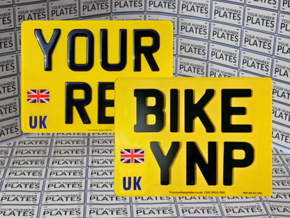 Motorcycle acrylic and reflective trade pack 237mm x 178mm UK flag