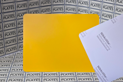 Motorcycle reflective yellow 237 mm x 178mm