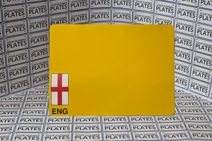 Motorcycle reflective yellow 237 mm x 178mm