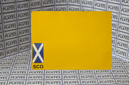 Motorcycle reflective yellow 237 mm x 178mm