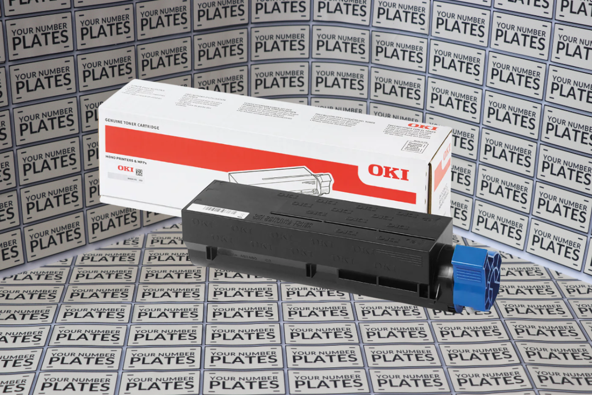 Original OKI B433 B513 black toner cartridge for reflective number plate material