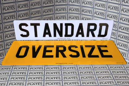 Printed Oversized Number Plates Set