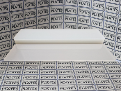 533 x 152mm oversized rear number plate acrylic for trade plate makers