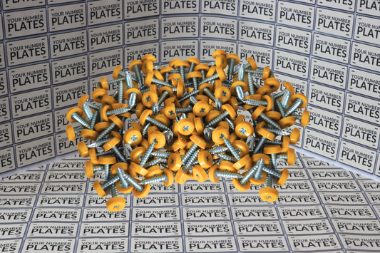 100 yellow poly top screws