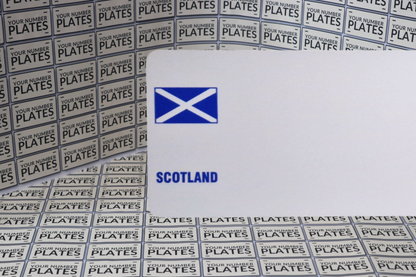 number plates reflective white