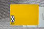 yellow reflective backing for square number plates
