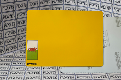 standard square rear number plate reflective sheet