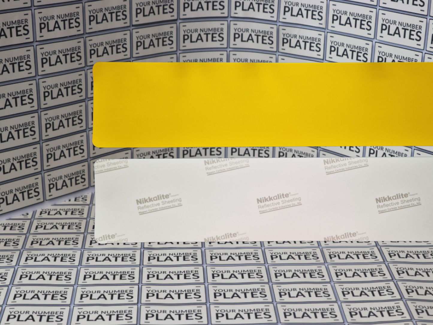  rear number plate reflective sheet 520x111mm