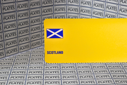 number plates reflective yellow